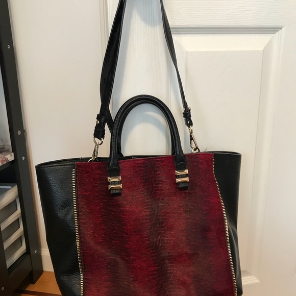 Rebecca Minkoff Haircalf Perry Tote burgundy - Picture 6 of 6